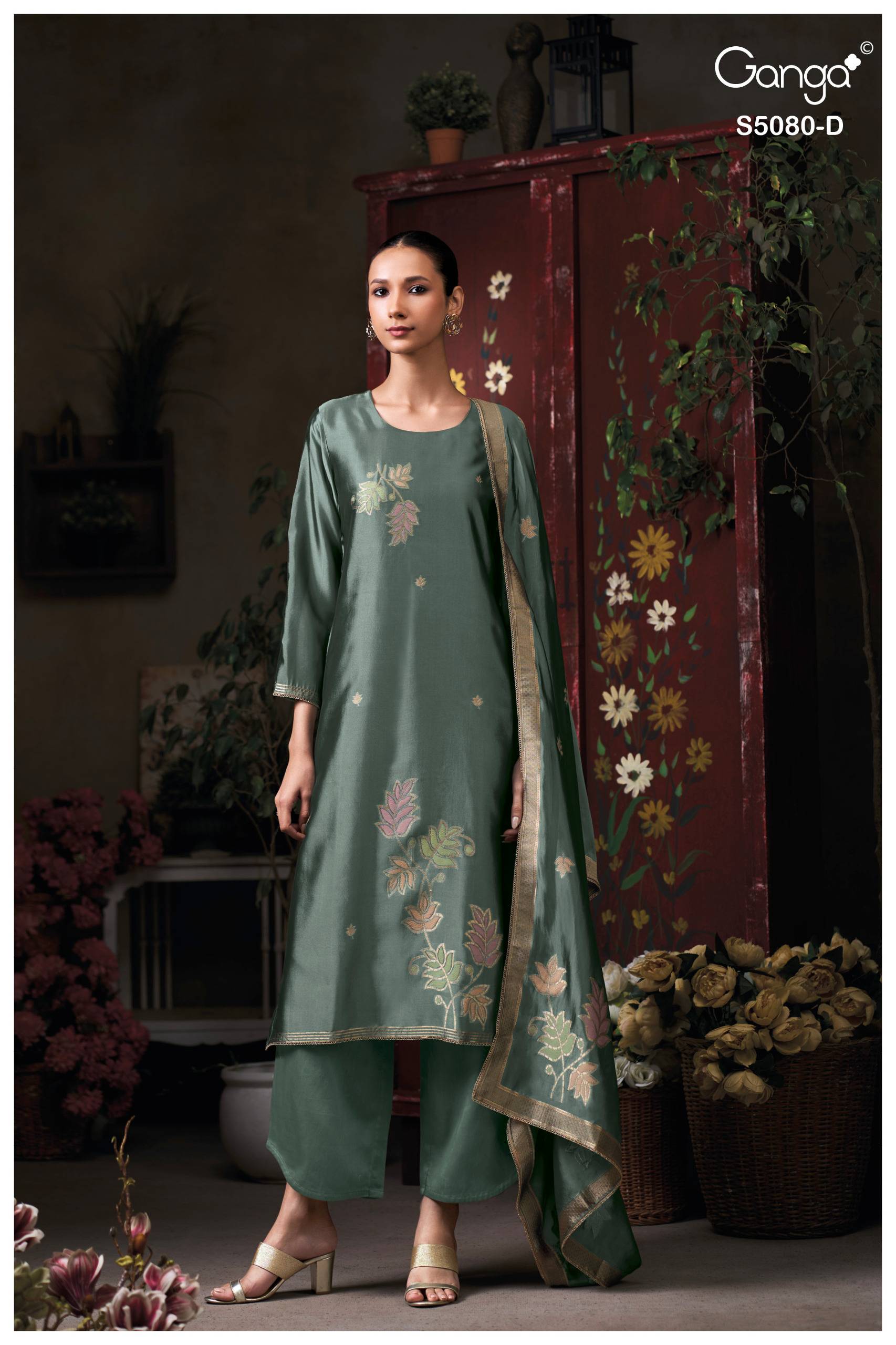 SAOIRSE 5080 Series By GANGA FASHION Stylish Beautiful Colourful PURE VISCOSE Dresses At Wholesale Price